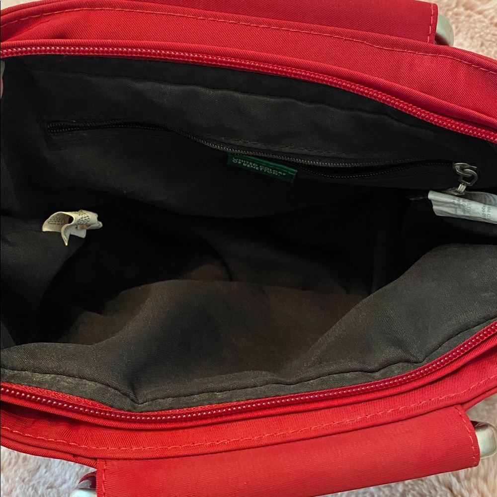 United Colors Of Benetton Red Top-Handle Tote Bag - Picture 6 of 6